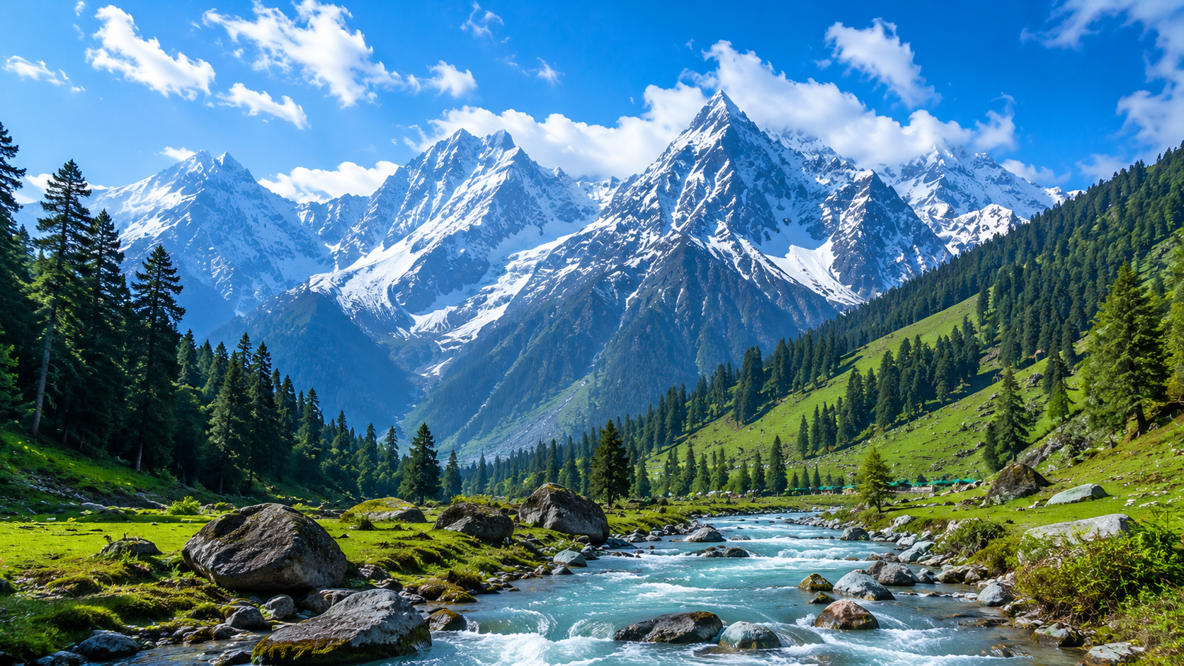 Kashmir mountain landscape